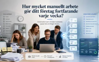Hur mycket manuellt arbete gör ditt företag varje vecka?