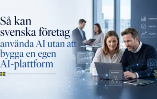 Så kan svenska företag använda AI utan egen AI-plattform