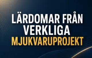 Lärdomar från verkliga mjukvaruprojekt – det vi önskar att fler företag visste från början