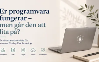 Säkerhetschecklista för programvara – innan svenska företag lanserar