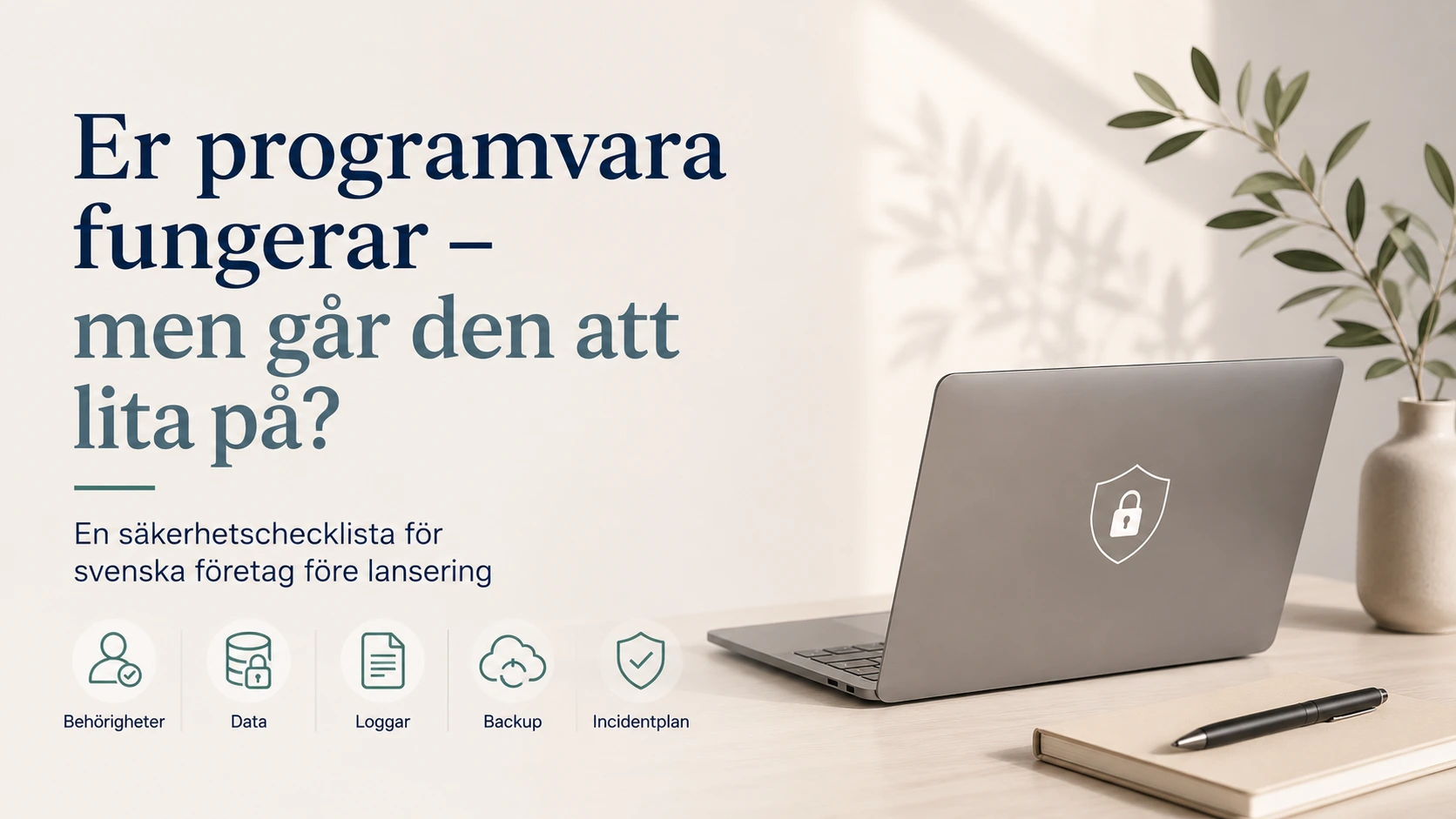 Säkerhetschecklista för programvara – innan svenska företag lanserar