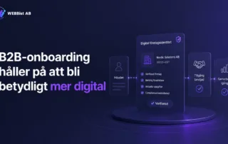 B2B-onboarding med digital företagsidentitet i Sverige