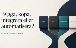 Bygga, köpa, integrera eller automatisera?