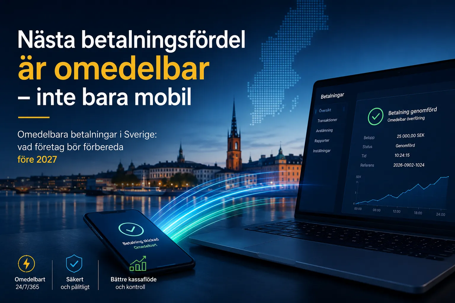 Omedelbara betalningar i Sverige: Så förbereder företag sig före 2027